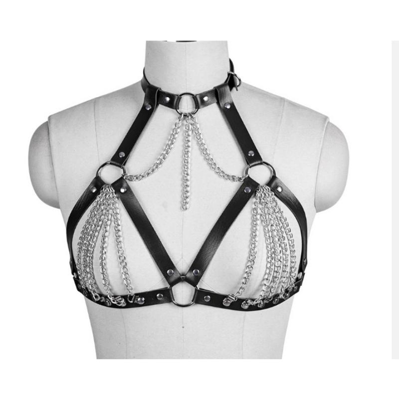 Женское белье Подвязка Харнесс Бондаж Эротическая секс-игрушка для пар Кожа PU Стриптиз-клуб Вечеринка Игры для взрослых БДСМ
