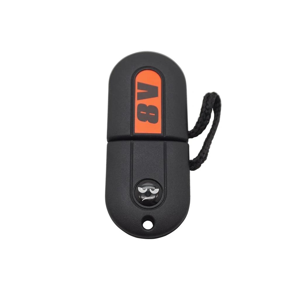 Xinyuexin New Smile Sticker Pill Key Shell Fob Fit for VW 16V VR6 TDI MK2 Golf G60 GT Key HU49 UncutBlade with LED LIGHTING KEY