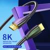 HDMI Cable 2.1 8K 60Hz 144Hz for TV PC Laptop Projector 4K Ultra HD Connection