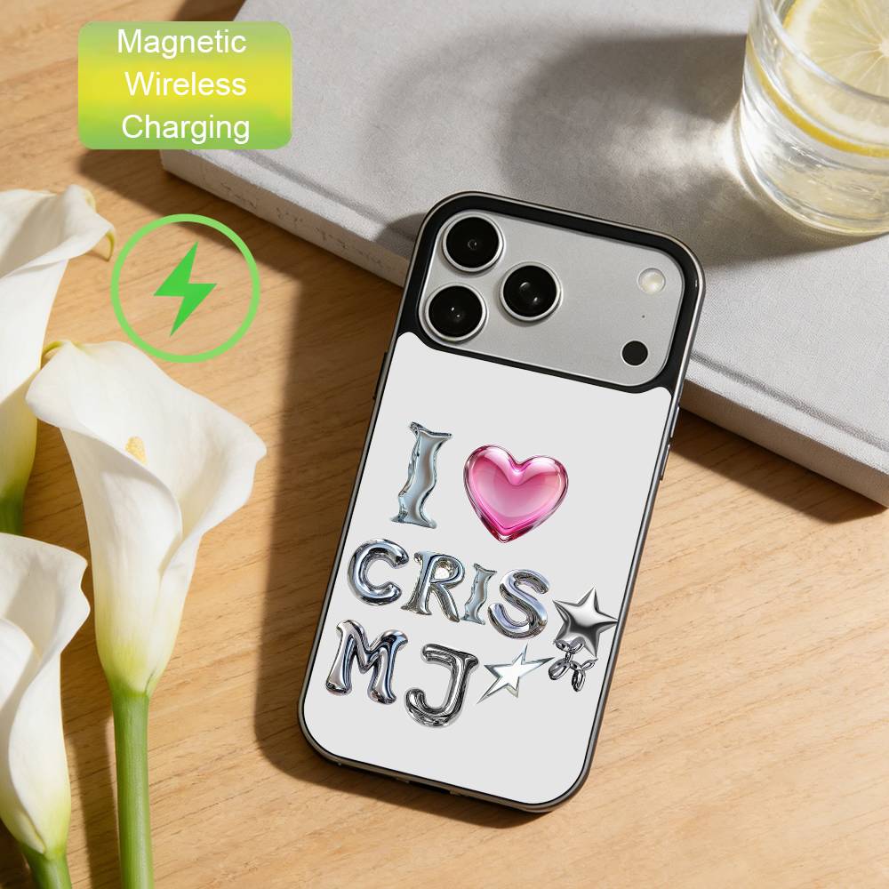 C-Cris MJ Минималистичный стильный чехол для телефона для iPhone 17, 16, 15, 14, 13, 12, 11 Plus, с покрытием для магнитной беспроводной зарядки