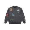 New MLB 25FW Sweatshirt Unisex Standard Charcoal Gray 3AMTG0154-00CGS