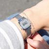 Casio Ретро Маленький Циферблат Водонепроницаемые Часы Стальной Браслет Кварцевый Механизм Женские часы Серый LA670WEM-7