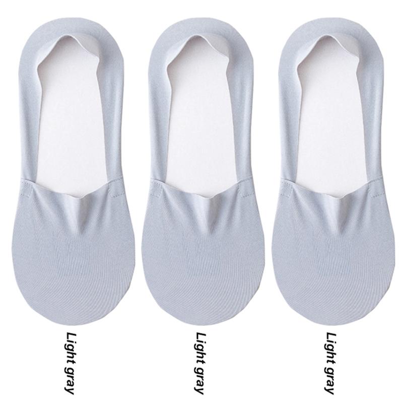 Мужские носки Модные летние мужские невидимые носки-невидимки Однотонные повседневные дышащие силиконовые нескользящие носки с низким вырезом до щиколотки