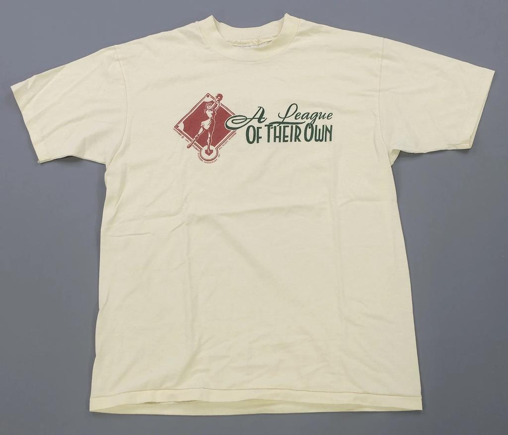 Rare VTG A League of Their Own 1991 Graphic T Shirt 90s Women's Baseball Film L