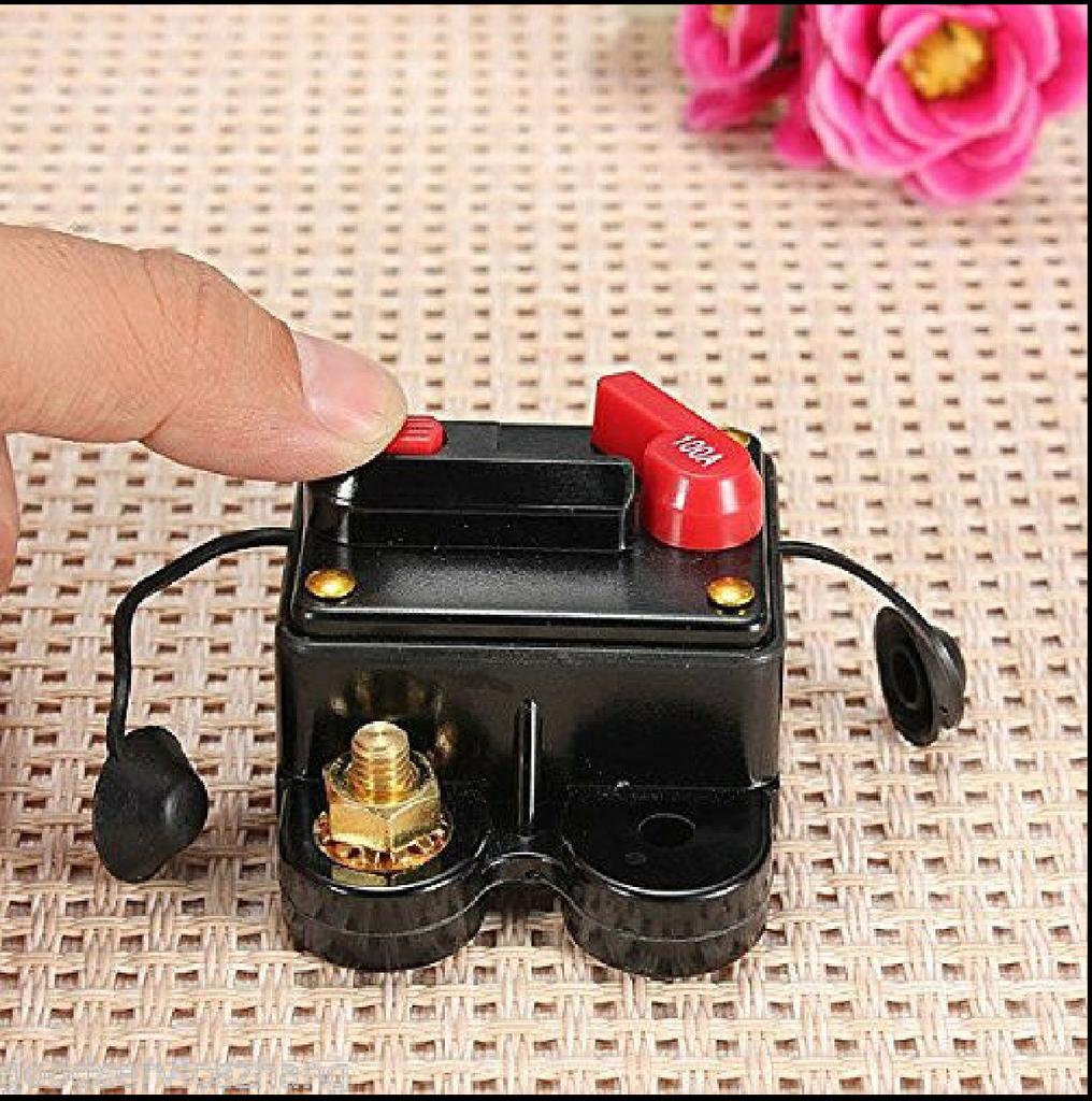 Автоматический выключатель 100 А с ручным сбросом 12 В/24 В Автомобильный Автомобильный Лодочный Аудио Держатель предохранителя