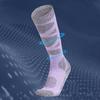 1 пара женских зимних лыжных носков, термоноски из хлопка с длинным паголенком, влагоотводящие, удобные, утолщенные, для занятий спортом на открытом воздухе