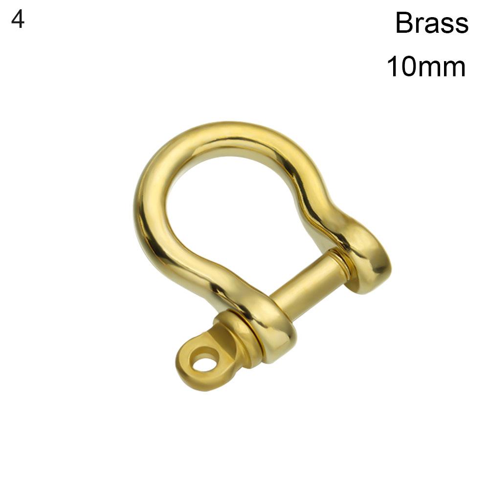 Пряжки из нержавеющей стали, скобы, брелок, твердый латунный карабин, брелок, крючок, кольцо для ключей, скобы в форме буквы D