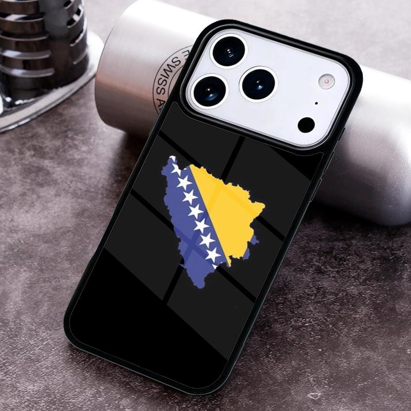 Чехол для телефона с принтом флага Боснии и Герцеговины для iPhone 17 16 15 14 13 12 11 Pro Max Plus 17Air Мягкий силиконовый чехол