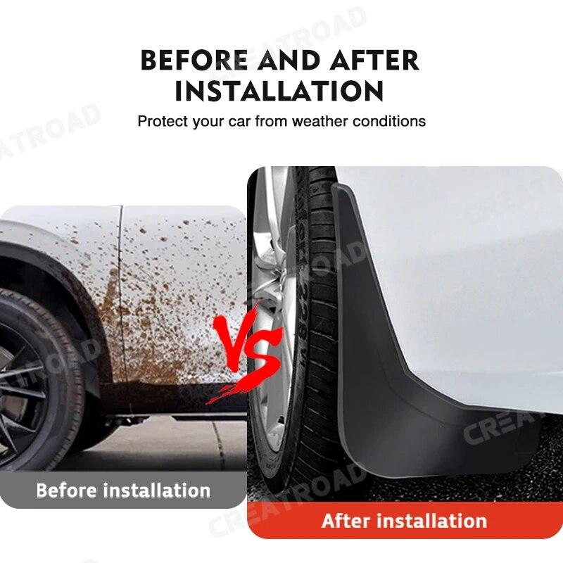 4PCS Mudguards For Cadillac XT5 2016- Front Rear Mud Flaps Wheel Protector MudFlaps Fender Splash Guards Car Accessories