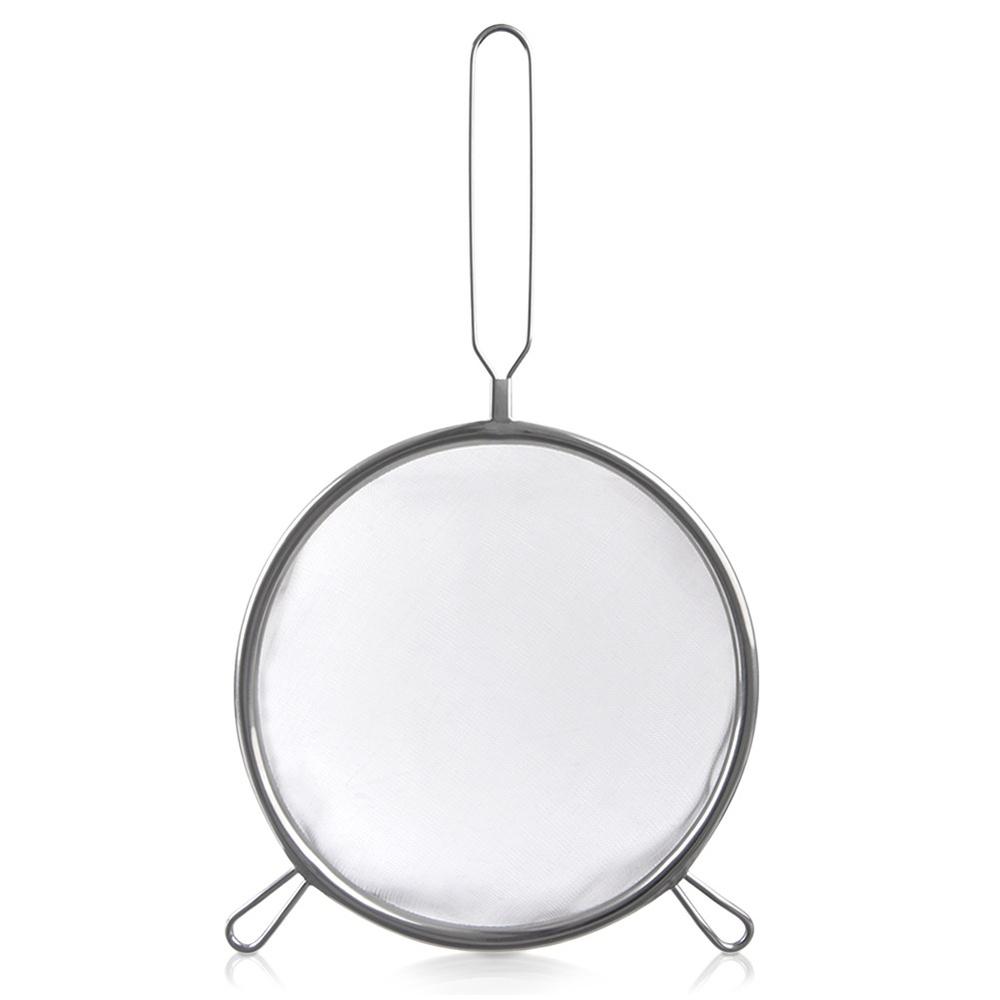 Steel kitchen strainer with handle 20 cm