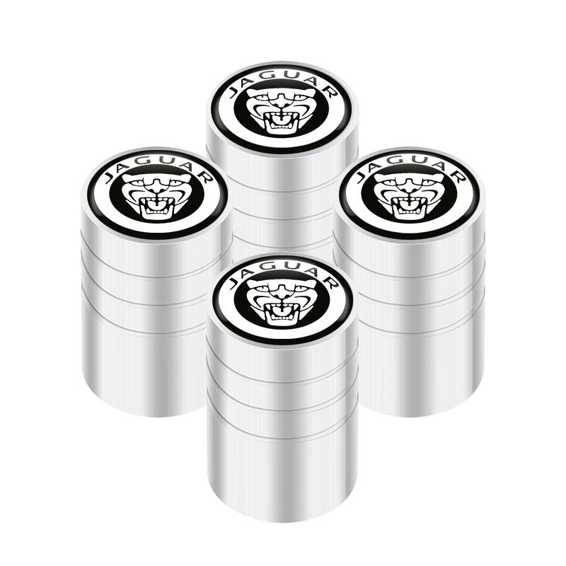 Car Wheel Tire Air Valve Caps Stem Cover with Color Brand Logo For Jaguar XF 250 X Type F Pace Xj X351 Xe S-Type XFR XKR XEL NN53