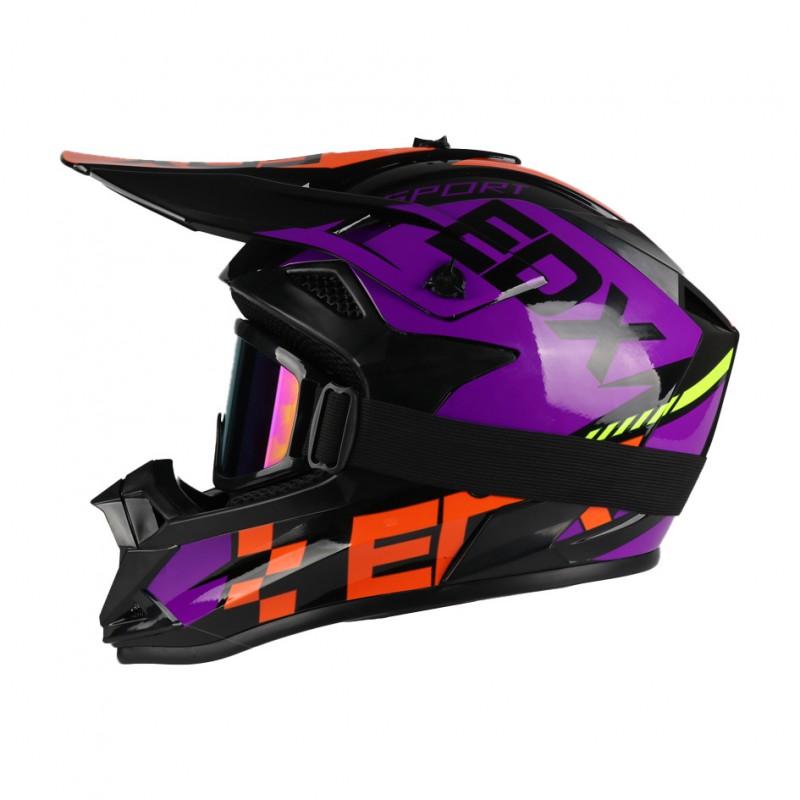 Off-Road Motorcycle Helmet ABS Full Face Dirt Bike DOT Certified Adult Riders