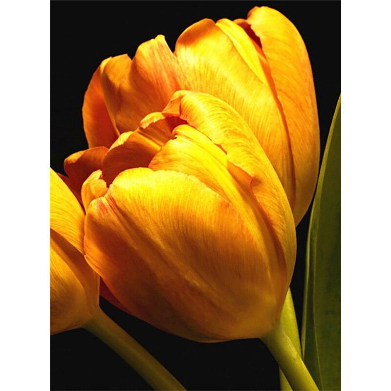 New 5D DIY Diamond Painting Flower Diamond Embroidery Cross Stitch Rhinestone Full Round Drill Crafts Art Home Decor Gift