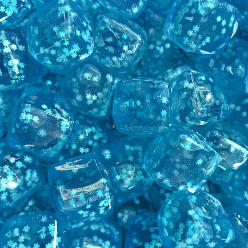 2Pieces AntiStress Ice Cubes Sensory Squeeze Toy for Anxiety Reduce Hand Strengthening Exercise Portable Squeeze Ball