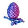 Полностью шарнирный 3D-напечатанный дракон в яйце, полностью подвижный дракон, хрустальный дракон, украшения из драгоценных камней, хрустальный дракон