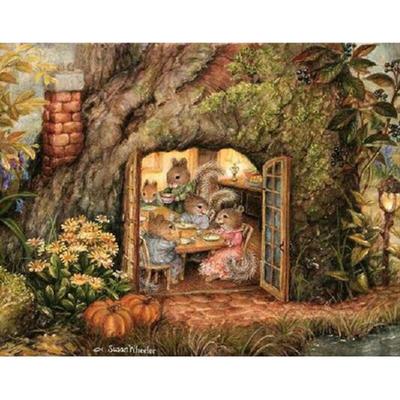 Алмазная вышивка 5D Алмазная картина Кролик Ужин Семья Вышивка крестиком Алмазная мозаика Рукоделие