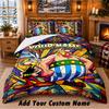 Asterix & Obelix Custom Name 3Pcs Bedding Set 1 Bed Sheet 2 Pillowcases Bedroom Home Decor