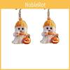 Женские акриловые серьги с мультяшным привидением на тему Хэллоуина, с рисунком тыквы и молочного чая