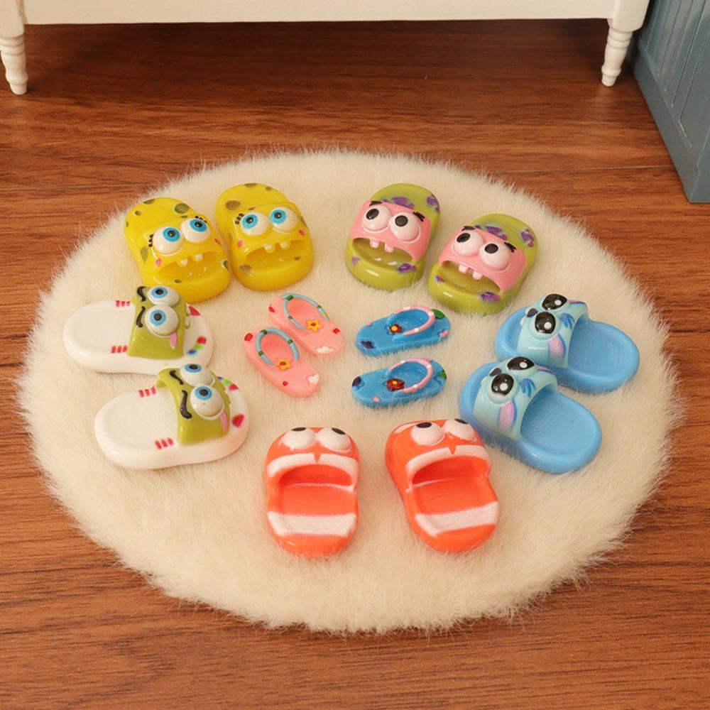 Мини-туфли своими руками Миниатюрная еда Игра Имитация Модель Мини Повседневные сандалии Дети