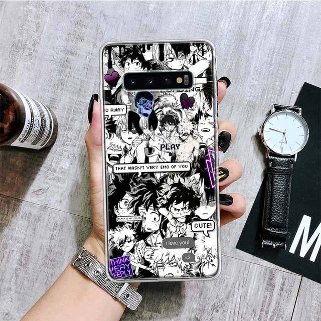 Чехол для телефона с изображением аниме «Мой герой Академии» для Samsung Galaxy S20 Fe S10 Plus S21 S22 S23 Ultra S10e S9 S8 S7 Edge Fundas, чехол для