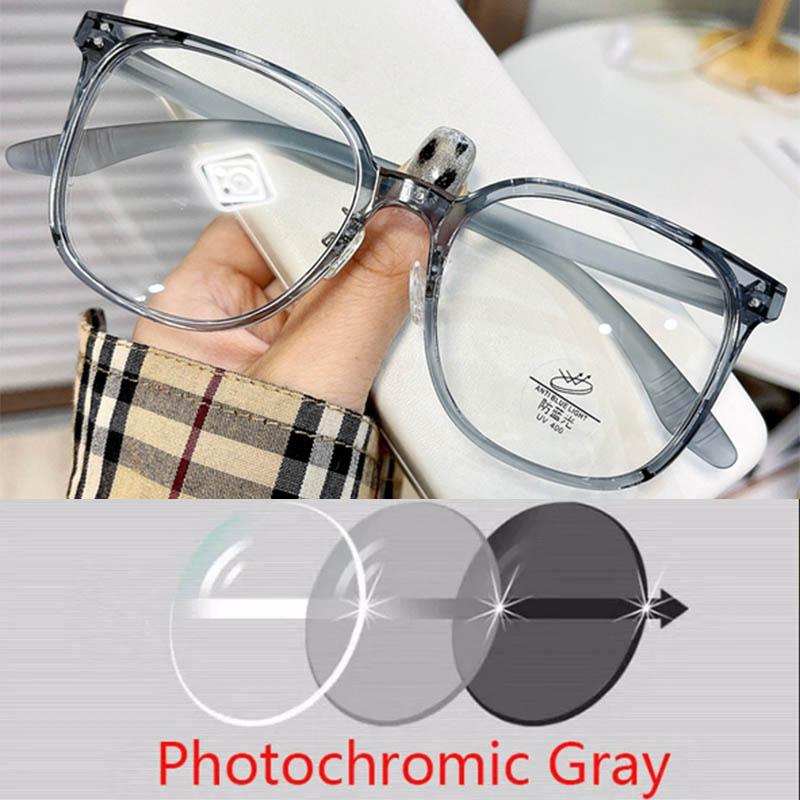 Oversize Big Frame Round TR90 Glasses Prescription Spectacles Myopia -0.5 To -6.0 , Hyperopia +0.5 to +6.0