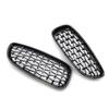 1 Pair Car Front Bumper Diamond Style Kidney Grille Replacement Racing Grilles Car Styling Accessories For BMW E89 Z4