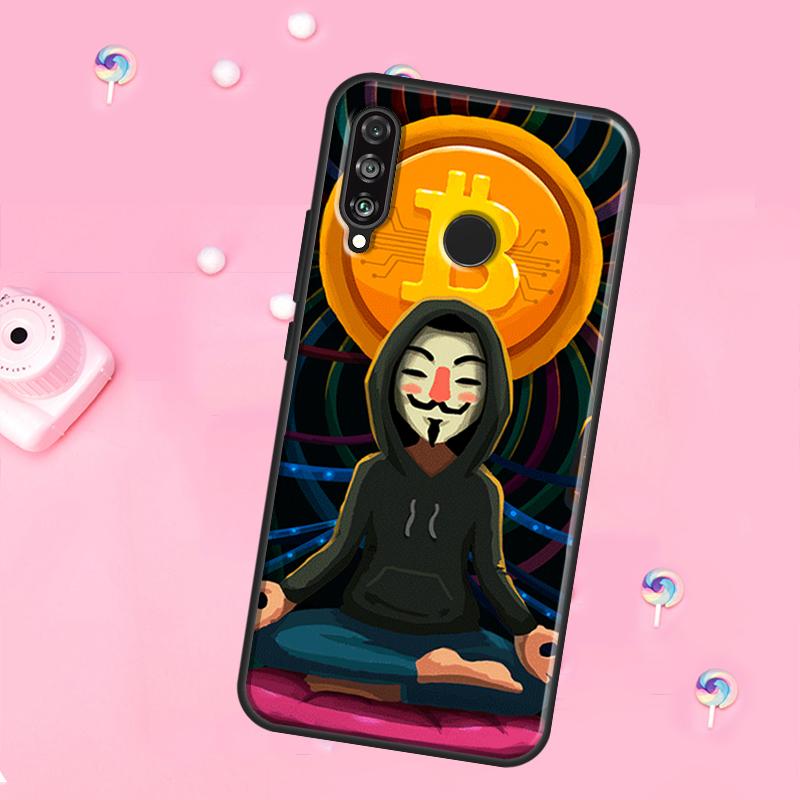Смешные монеты Биткоина Для Huawei Nova 12s 12i 8i 11i 9 10 SE Y60 Y70 Y90 Y72 Y73 Y61 Y91 P60 Pro P30 P40 Lite Чехол