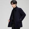 FAPAI Мужское однобортное пальто средней длины из смесовой шерсти 88%