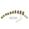 12pcs Brass Wheel Spoke Balance Weights Kit For Motorcycle Spoked Wheels