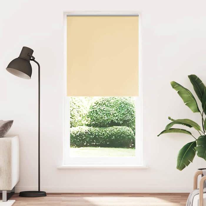 Blackout Roller Blind 80 X 230 Cm Beige 240146
