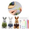 Hand Crochet Animal Set for Beginner Complete Starter Materials Pack Include Yarn Crochet Hook Craft Art Knittings Kits