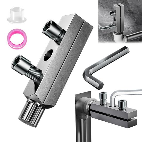 Извлекатель сломанных винтов с гаечным ключом, прочный инструмент для снятия металлических винтов, универсальный инструмент для извлечения проводов угловых вентилей кранов 1/2 3/4 дюйма
