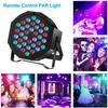 36LED Par Lights 9 Modes 18/36W RGB DJ Stage Lamp Sound Activated Remote DMX Control Disco Light for Wedding Party Event Decor