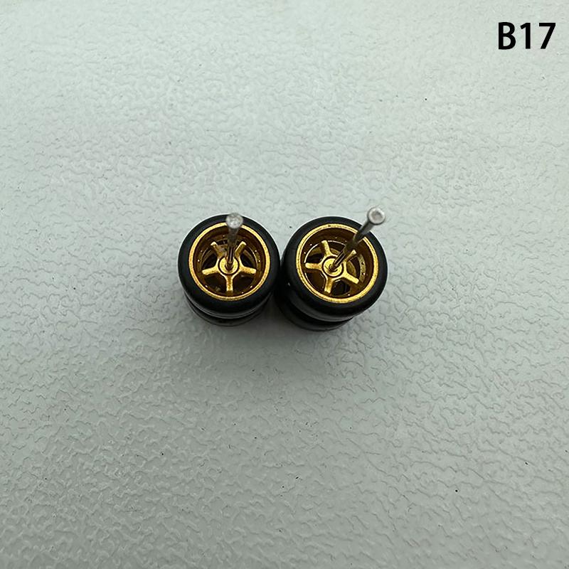 Инновационные ABS Основные Модифицированные Детали Игрушка-Транспорт Для Hotwheels Tomica Mini Gt 1 Комплект 1/64 Модель Автомобиля Колеса С Резиновыми Шинами