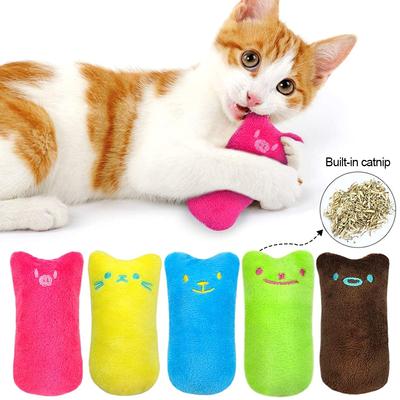 Милая кошачья мордочка кошачья мята кошки игрушка котенок зубы жевание кусание плюшевые игрушки кошка плюш подушка для большого пальца аксессуары для питомцев