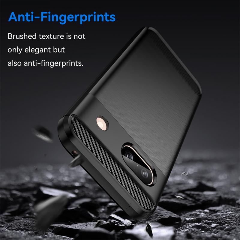 For Cover Google Pixel 8A Case For Google Pixel 8A Bumper Silicone Carbon Fiber Case For Google Pixel 8A 7A 6A 8 7 6 Pro Cover