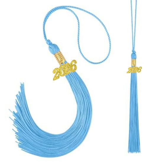 Кисточка для выпускного 2026 года 16" Кисточка для выпускной шляпы Шарм-подвески с кисточкой года 2026 для вечеринки, церемонии, аксессуары