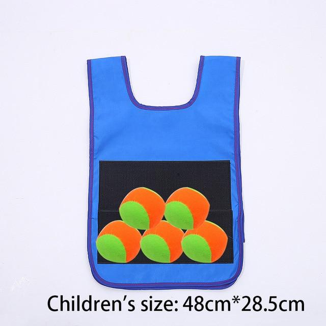 Детский спортивный игровой реквизит, жилет, липкий трикотаж, игровой жилет с липким мячом, игрушки для детей, спортивная забавная игрушка