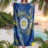 Пляжное полотенце Leeds United Football Мягкое из микрофибры Летнее полотенце Быстросохнущее Впитывающее полотенце для пляжа Бассейна Путешествий