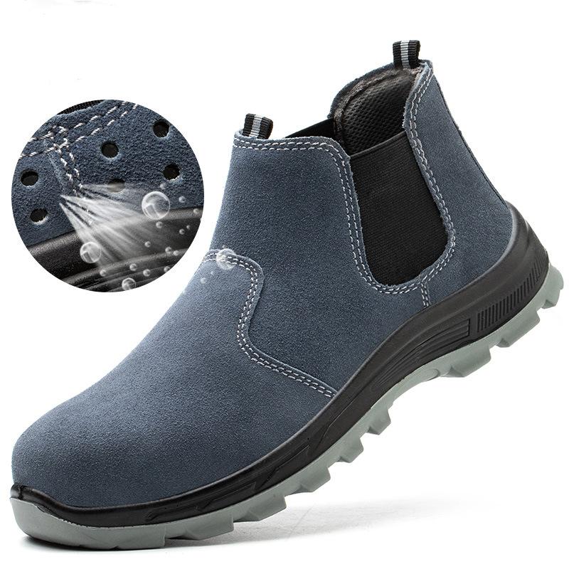 Мужские термостойкие сварочные ботинки, ударопрочные защитные ботинки, устойчивые к проколам рабочие ботинки, защитные ботинки, стальной подносок, неубиваемые ботинки