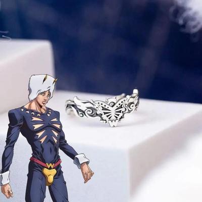 Аниме JoJo's Bizarre Adventure Weather Report Ring Domenico Pucci Cosplay Unisex Adjustable Rings