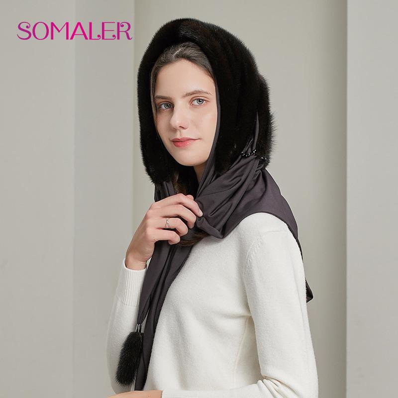 Зимняя шляпа, норка, SOMALER