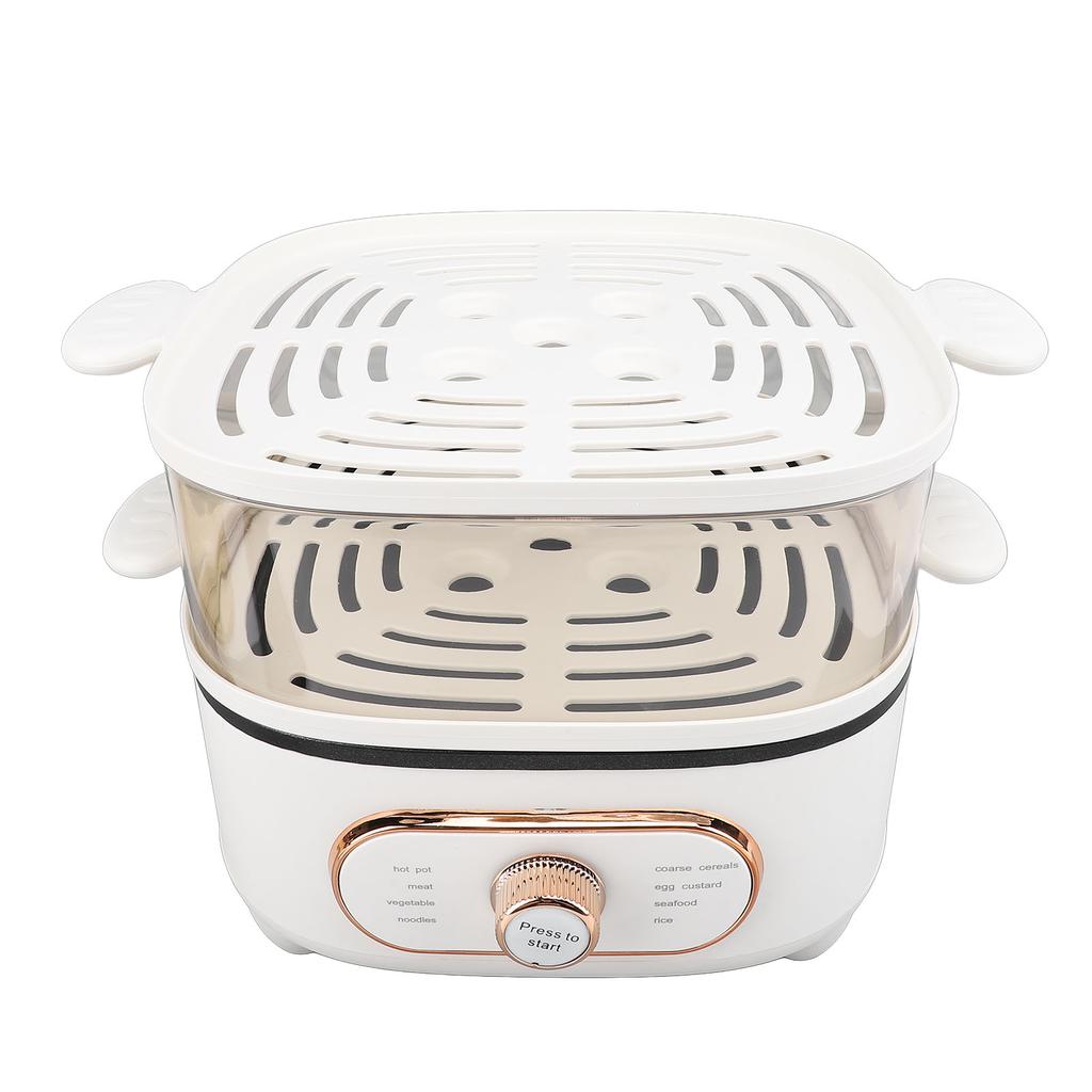 2-уровневая электрическая пароварка 1200 Вт 10,5 л штабелируемая многоцелевая плита электрическая горячая кастрюля с функцией приготовления на пару