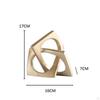 Geometric Sculpture Decorative Figurine Collection, Tabletop Ornament Modern Statue for Bookshelf,