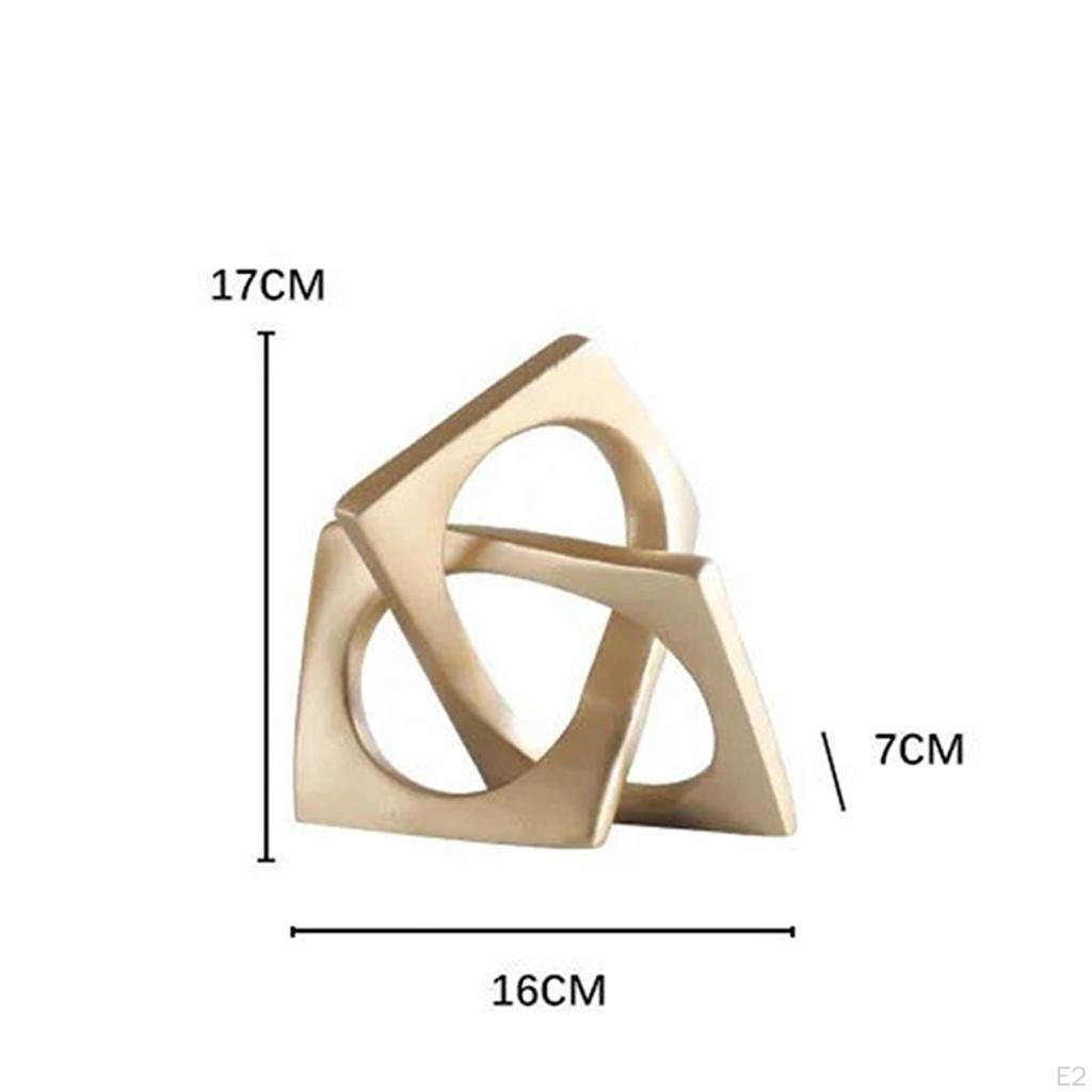 Geometric Sculpture Decorative Figurine Collection, Tabletop Ornament Modern Statue for Bookshelf,