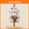 Adorable Cartoon Bear Plush Keychain With Pp Cotton Filling For Decor Bag