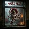 Interior Exterior Window Decorations Halloween Static Clings Skeleton Ghost Wall Sticker with Blood Reusable PVC Film Handprints Scary Decor