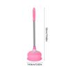 Powerful toilet dredger bathroom cleaning tool 14.8x50cm pink