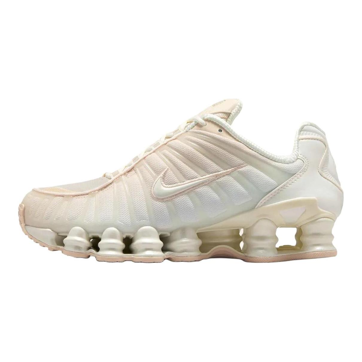 Женские кроссовки Nike Shox TL Жемчужно-белый Розовый с частицами