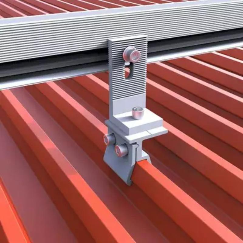 L Foot Solar Panel Mount Bracket DIY Friendly Aluminum Easy Assemble L Shape Holder for Home PV Rail Support Installation